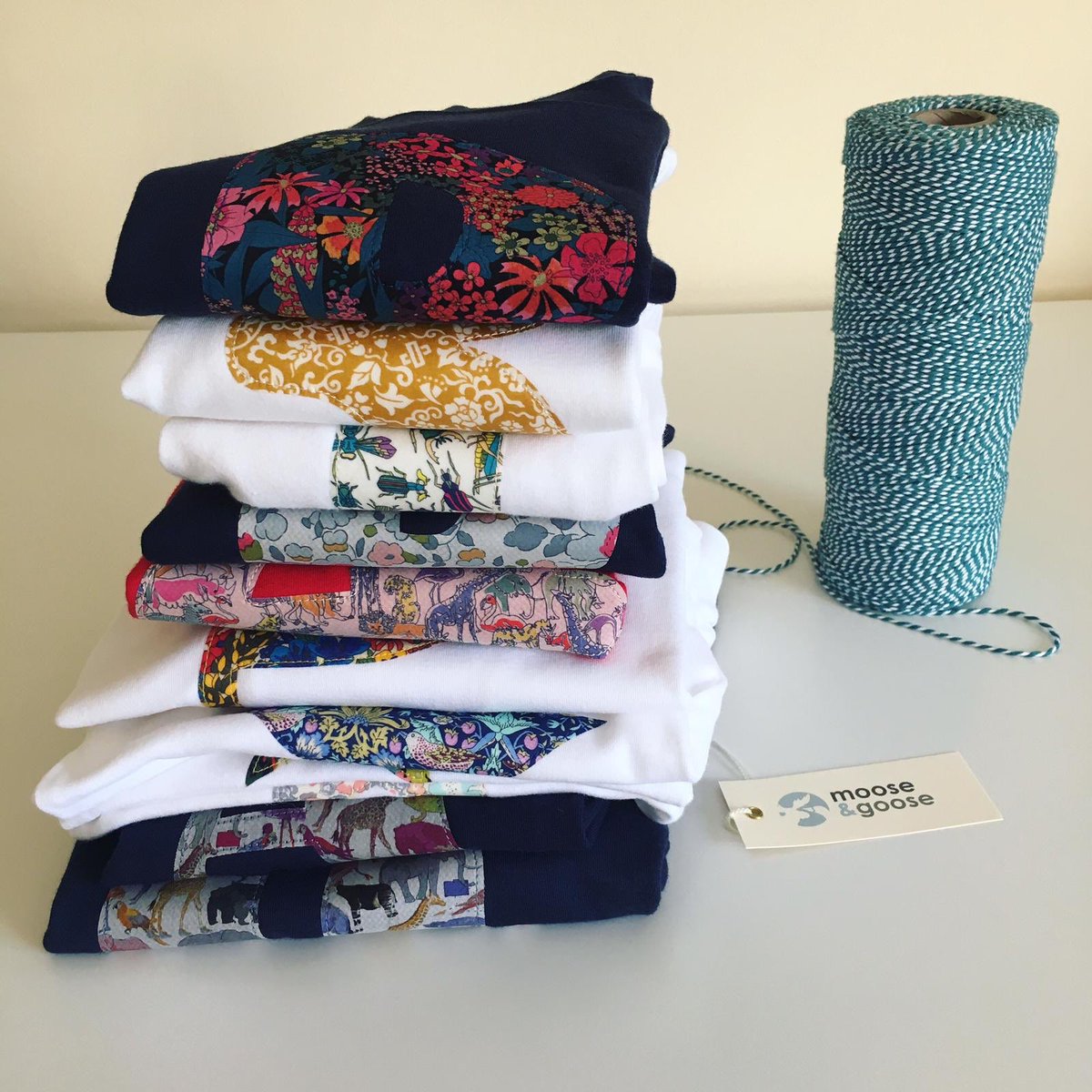 lovemoosegoose's tweet photo. Gorgeous little pile of Liberty print loveliness waiting to be wrapped tomorrow! Thank you for keeping me so busy, you guys are the best ๐๐โบ
#allreadytogo #sewhappy #mymindfulness #personalised #kidsfashion #toddlerfashion #letthembelittle #handmadehour #lovemoosegoose https://t.co/epf0LGX4RK