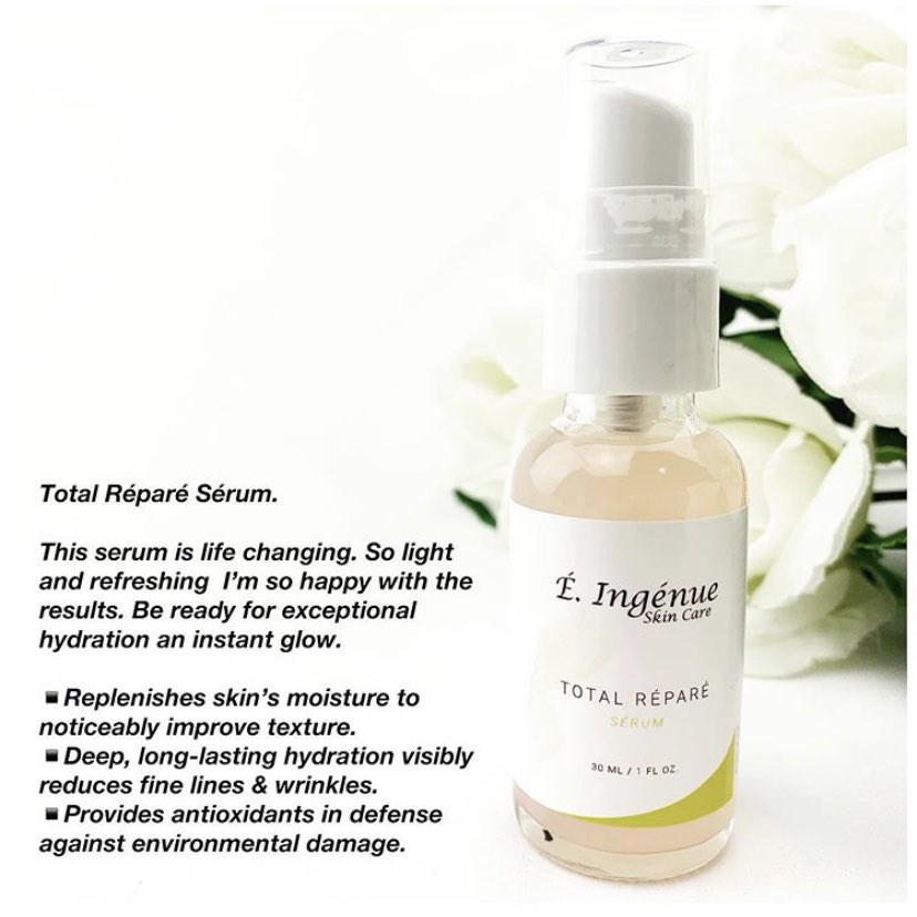 e_ingenue's tweet photo. É. Ingénue’s Total Réparé Sérum featured ingredient is Hyaluronic Acid. HA is not just a trendy filler, it’s one of the most exceptionally beneficial ingredients on the market!
Treat your skin to rejuvenating hydration with É. Ingénue’s Réveiller Moisturizer
#skin
#AntiAging https://t.co/kbrlT35yDp