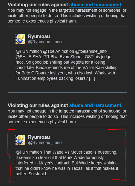 Ryumoau_Juno's tweet photo. Now it makes more sense why all those tweets suddenly got flagged at once.

The ones were i tagged them directly. They flagged them personally and blocked me. Such cowards.
They will NOT silence me and i'll continue boycotting their evil company and exposing corruption.
#NotFuni https://t.co/wJLrPUAl8f