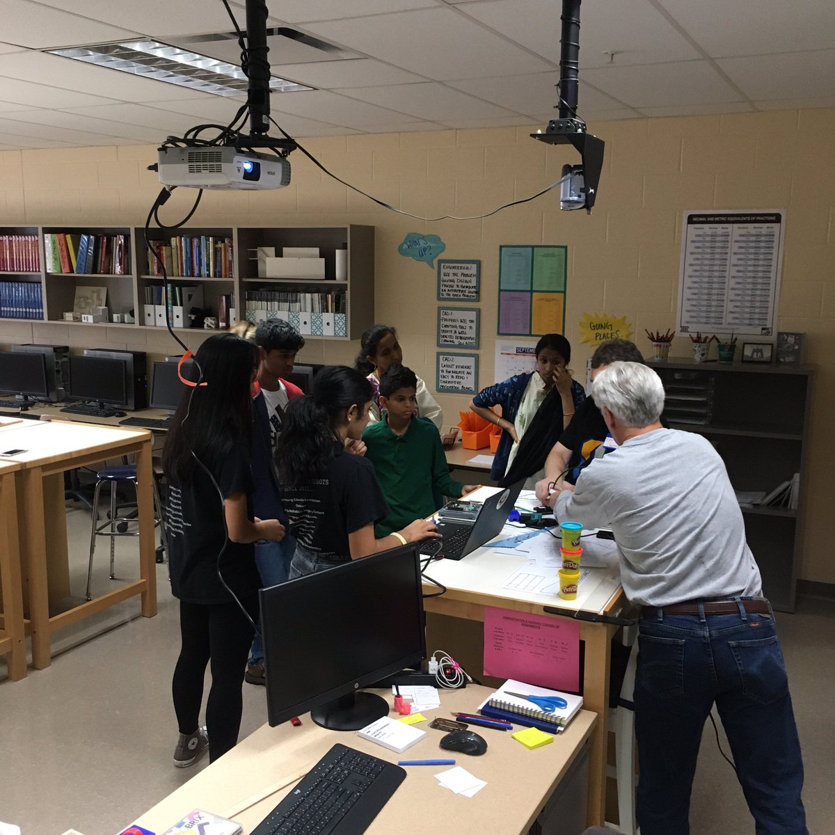 OZone open house is on! Kids teaching kids about #FIRST robotics!