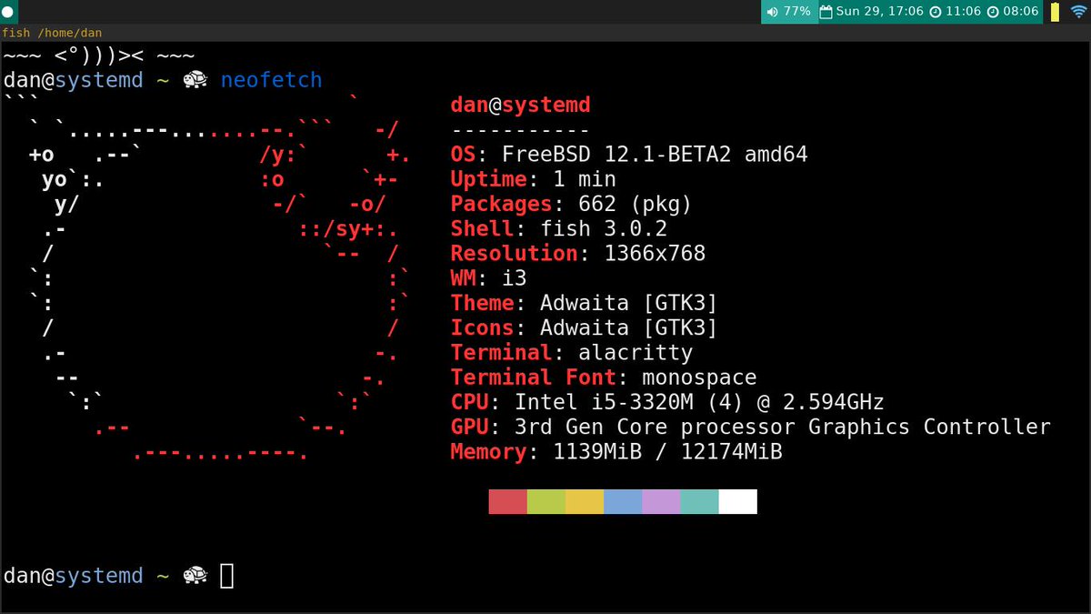 OrangeCMS's tweet image. #FreeBSD 12.1-BETA2 \o/

#RUNBSD