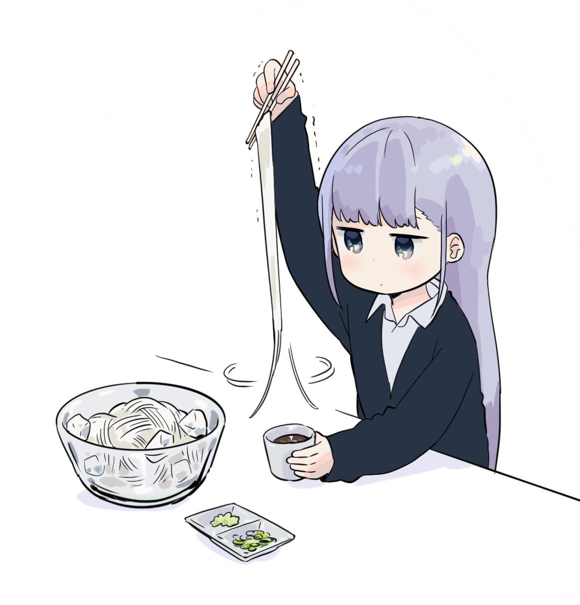 そうめんあるある 長いそうめんに翻弄される女の子 話題の画像プラス そうめんあるある 長いそうめんに翻弄される女の子 話題の画像プラス