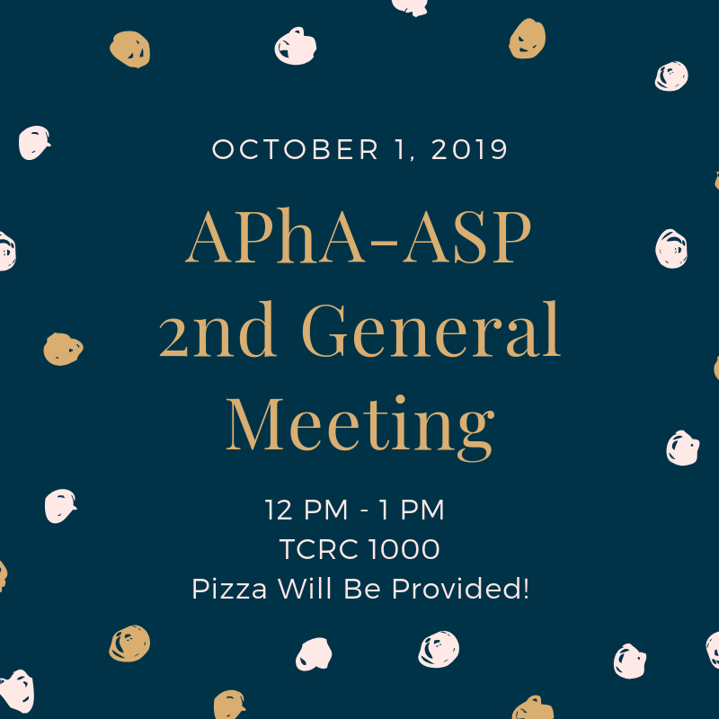 We will be holding our 2nd General Meeting on October 1, 2019 (Tuesday) from 12 PM to 1 PM in TCRC 1000. Pizza will be provided, and we hope to see you there!
