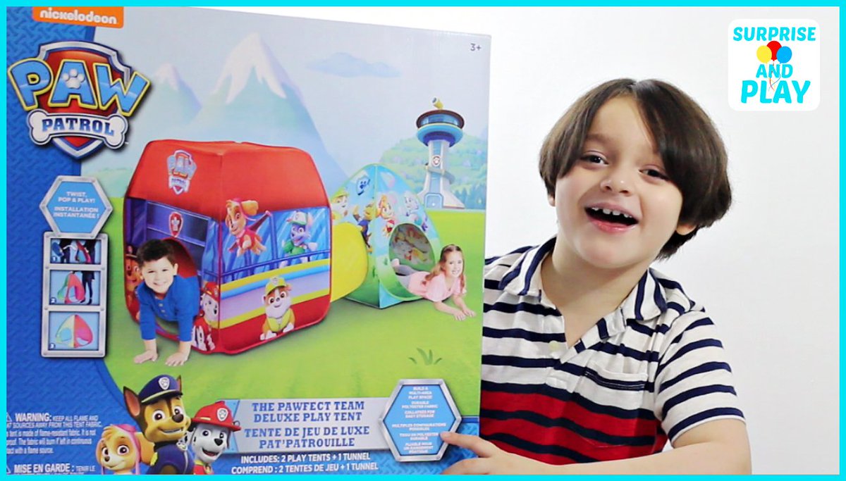 Join us for an unboxing and some playtime with the 🐶 Paw Patrol Deluxe Play Tent for Kids from Nickelodeon! 

👉 ow.ly/nXKV50wvogU

#pawpatrol #playtent #toysforkids