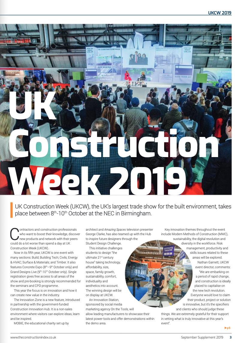 TCIndex's tweet photo. Take a look at what's on show, in this years UK #Construction Week Preview https://t.co/cOGd1uR87l 

Register FREE now https://t.co/4xdSz8afZD

Pick up yours, in all good news agents :-) #construction #UKCW #UKCW19 #Constructionweek #NEC https://t.co/loP0vqEsnm