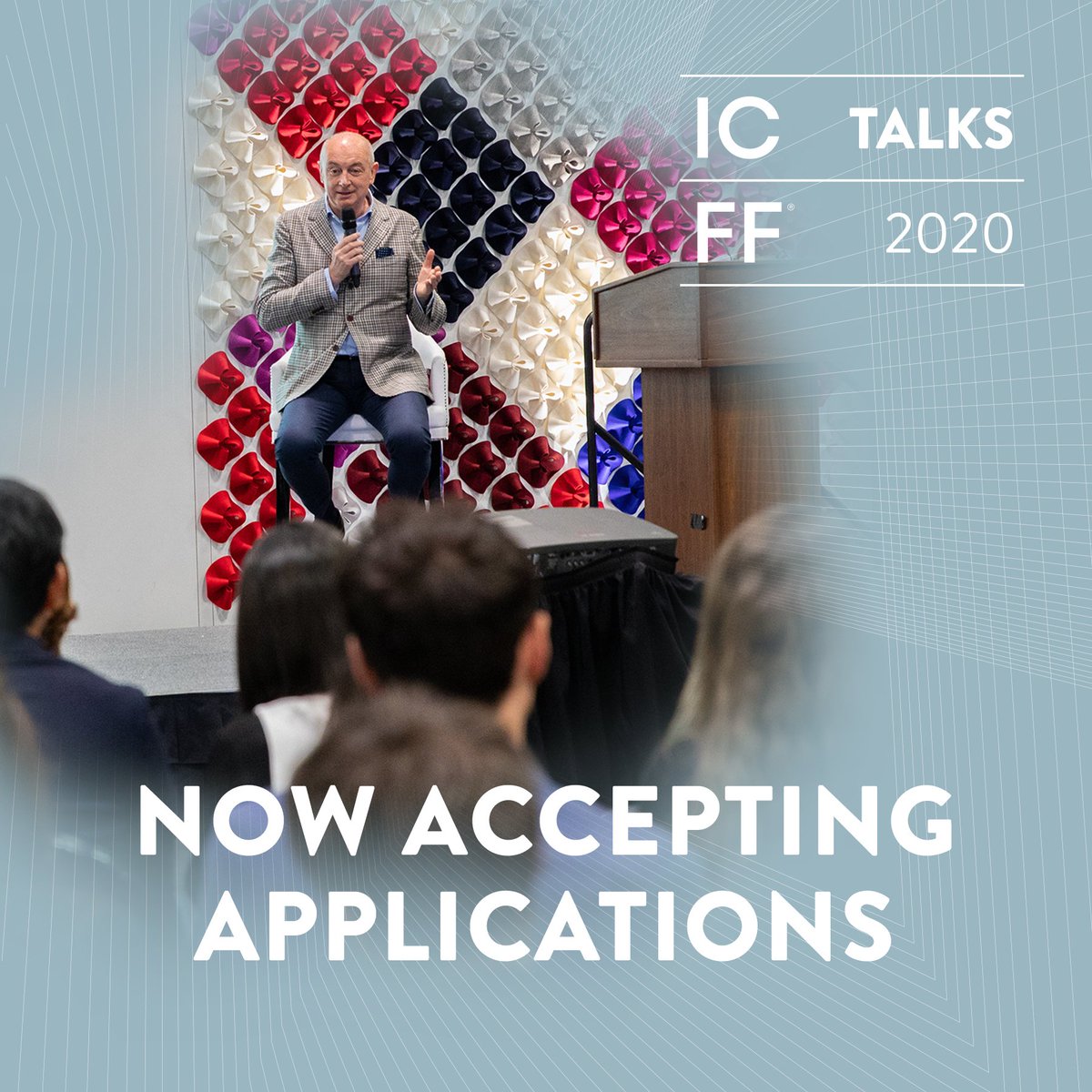 ICFF's tweet photo. ICFF 2020: Applications for ICFF Talks and ICFF Studio are NOW OPEN // Apply Now: https://t.co/YGoDjmnkOq

#ICFFNYC2020 #BernhardtDesign https://t.co/WCDIgPqNVb
