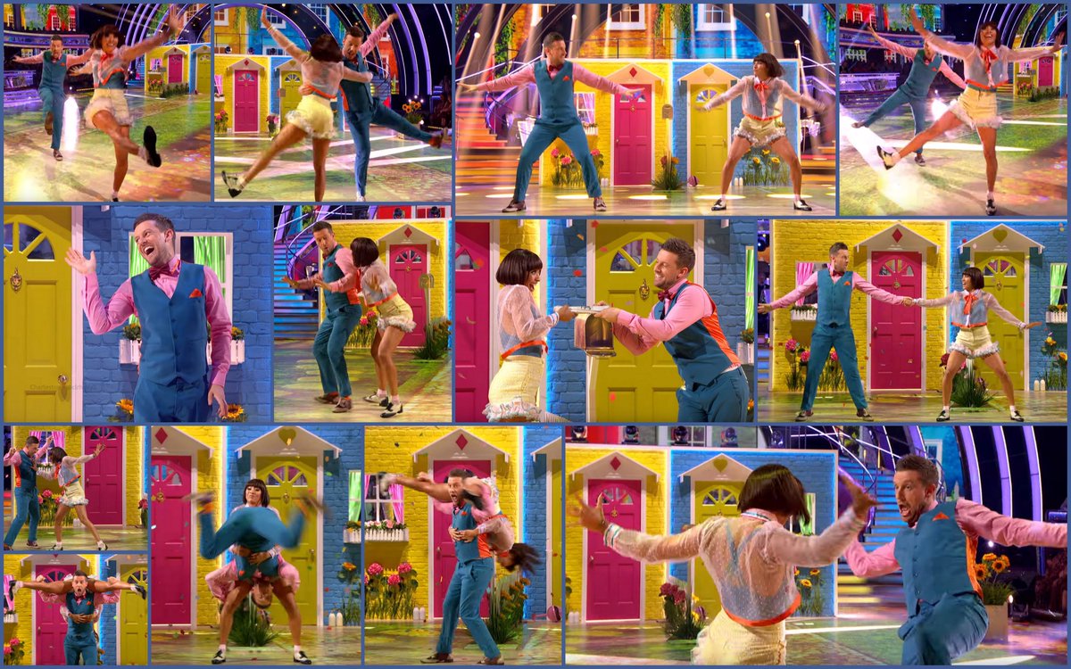 Clrhmly2's tweet image. screencap montage from @bbcstrictly Week 2 @IAmChrisRamsey &amp;amp; @karen_hauer dancing the Charleston