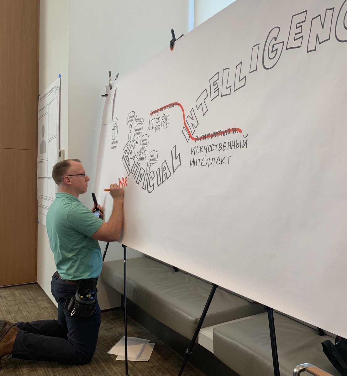 MakeSafeTech's tweet image. I am in love with this gentleman’s ability to say, “No I can do two things at the same time.” Artificial Intelligence? You tell me. #ArtistNotes #MadSkills #SafeTech #DEF2019