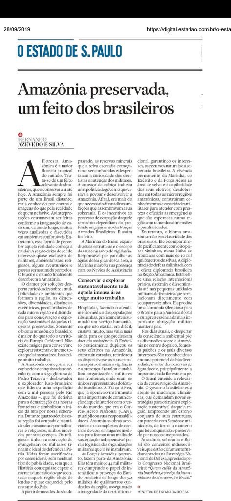 proximo2o's tweet image. Vale a pena a leitura! Artigo do Sr Ministro da Defesa.