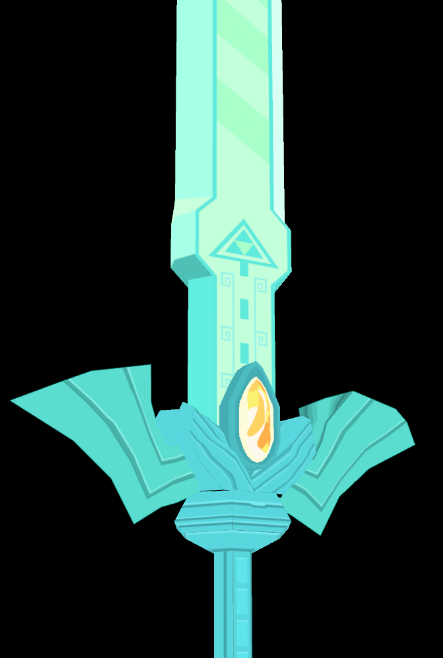give_biscuit's tweet photo. I'm not dead yet and apologies for the not so great colours. This is indeed an attempt at making the Master Sword. Made in Blender #Blender #lowpoly #Zelda https://t.co/0RnxaBEzZb
