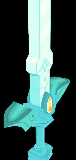 give_biscuit's tweet photo. I'm not dead yet and apologies for the not so great colours. This is indeed an attempt at making the Master Sword. Made in Blender #Blender #lowpoly #Zelda https://t.co/0RnxaBEzZb