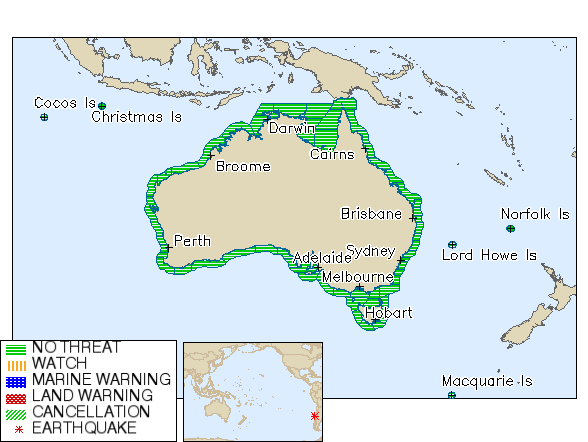 BOM_au's tweet photo. No #tsunami threat to Australia from mag. 6.6 #earthquake off the coast of #CentralChile. Latest info. at https://t.co/Tynv3ZPROS. https://t.co/58asUqZu9f