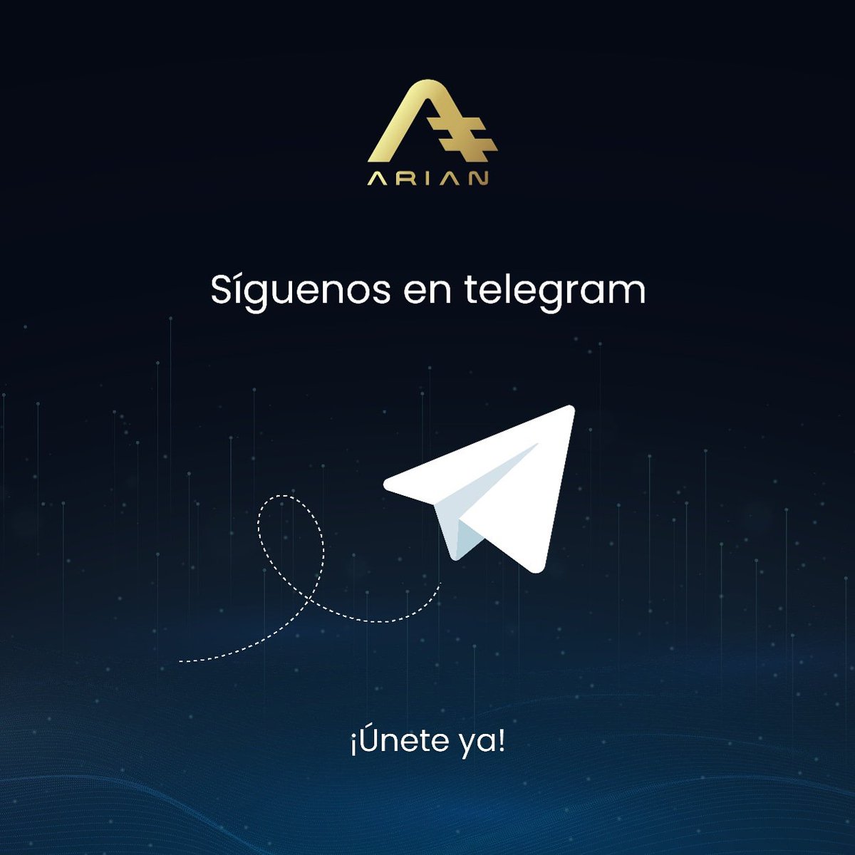 Ariancoin's tweet photo. Te invitamos a formar parte de nuestra exclusiva comunidad de Telegram y estar conectados de una forma más personal😉 Da clic aquí 👉https://t.co/yF7yNLvWtL #blockchain #ArianCoin #Cripto #Criptomonedas #PoAch #tecnología #Altcoins #fintech #emprendimiento #minería #Arian https://t.co/FhQrstxsZc