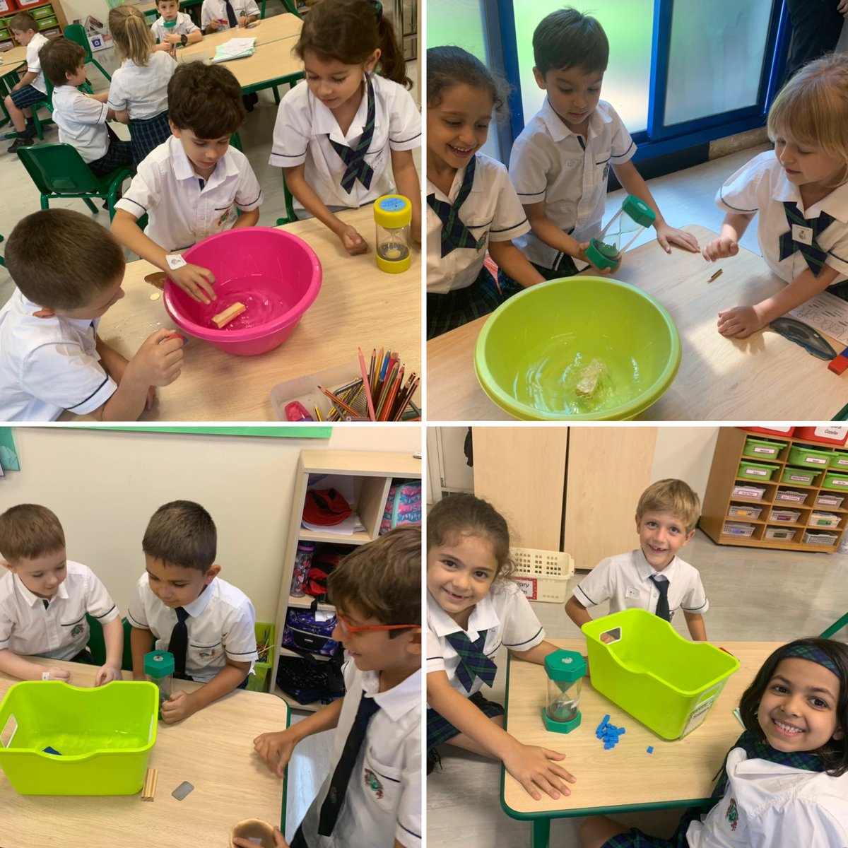 JPS_Year2's tweet photo. Sophie the Scientist said “Hard materials do not absorb water”👩‍🔬 Well, 2E investigated this today to see if Sophie was correct! I wonder what they found out? 🔎👀 #JPS2E #JPSscience #JPSwonder https://t.co/k5SpKSi8E4