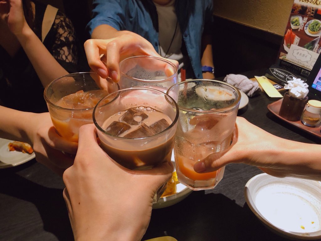 まるてぃ、れもんちゃん、ガールと飲み！
時間があっという間でした！
また集まって飲みたい💪🏻