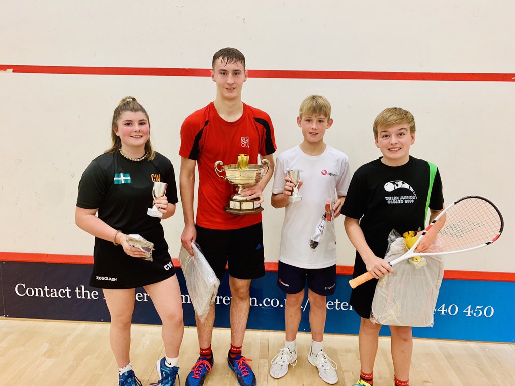 Some brilliant squash from the NA Squadh jnrs this weekend winning 4 trophies at the <a href="/DevonSRAsquash/">Devon SRA</a> county champs. <a href="/IoanSharpe/">Ioan Sharpe</a> <a href="/billy_whalley/">Billy Whalley</a> Cerys and Darcy 🏆🏆🏆🏆