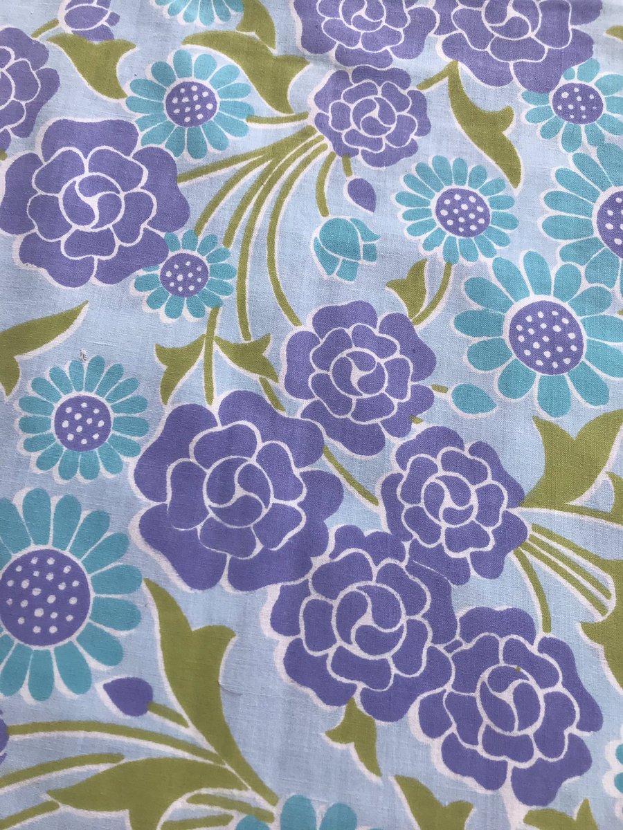 More vintage sheet fabric for sale in my eBay shop today.   Http//stores.ebay.co.uk/dotsshabbychicshop