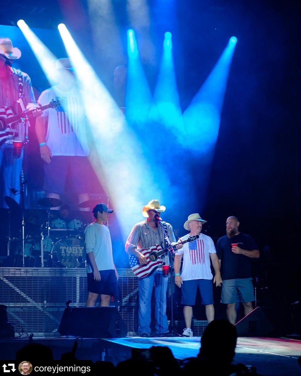 tobykeith's tweet photo. Finish the lyric: "Spends a little more in the store for a tag in the back that says ___!" Hear "Made In America" on Toby's upcoming album, Greatest Hits: The Show Dog Years! https://t.co/FRRkqqbBPy
