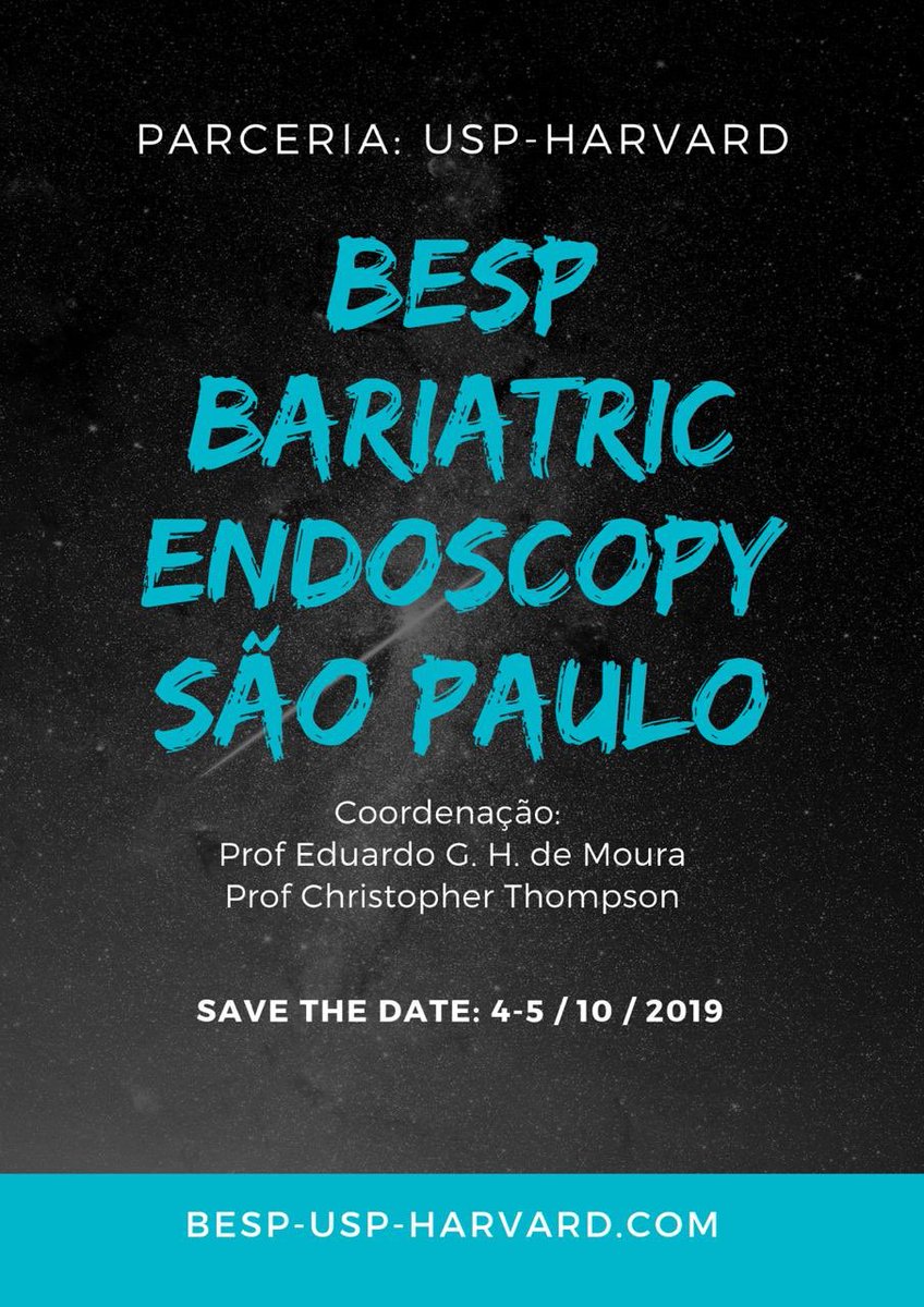OPGEgastro's tweet photo. Bariatric Endoscopy São Paulo 4-5 Octubre https://t.co/8I3Rl5SoJY