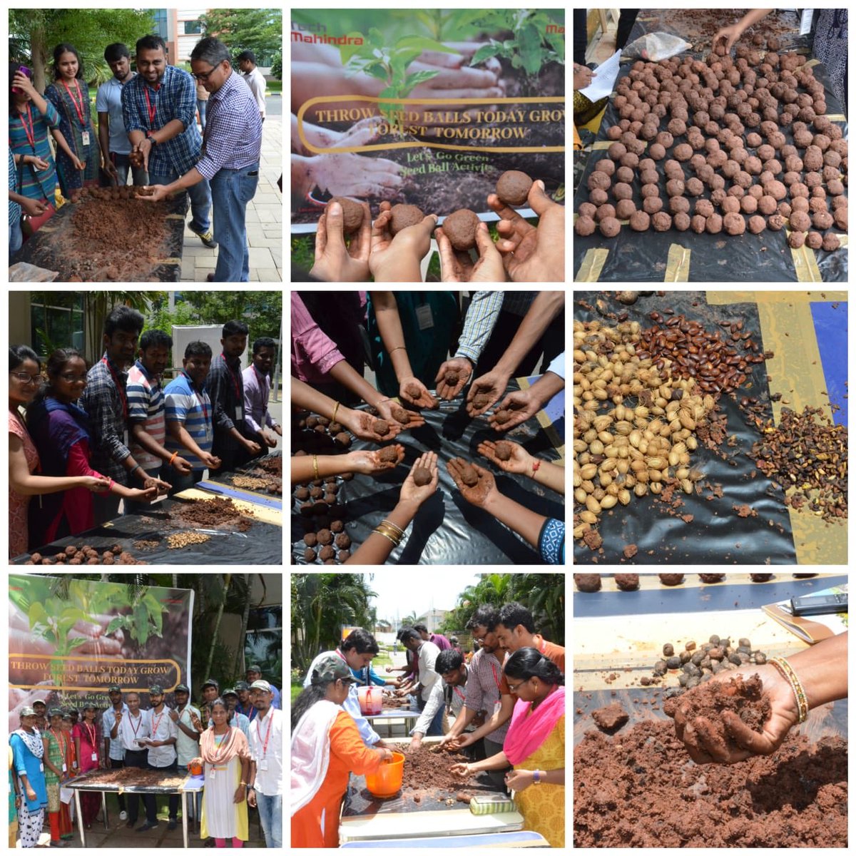 SarahAezaz's tweet photo. At #TechMChennai We are driving positive change #TheTechMWay 2,000+ associates and 10,000+ seed balls! What are we doing with these seed balls? Stay tuned for details on my next post 😊 #PadiHai #AIMForACause :) @chandkarthi @kalpanadivadkar @mathur_dilip @krishg40 @YogeshsHR https://t.co/ylcZIGrcpL
