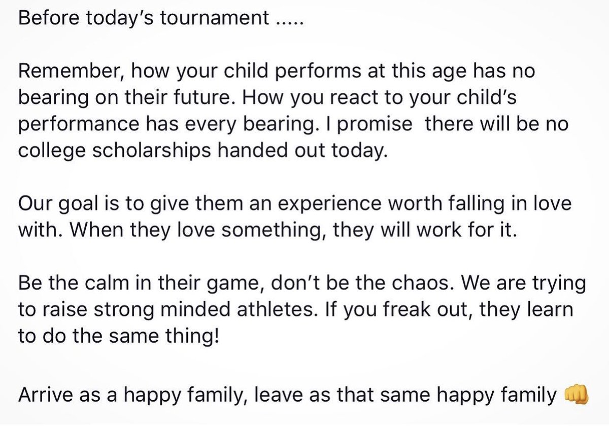 Sports parents ... you got this 👊🙏❤️