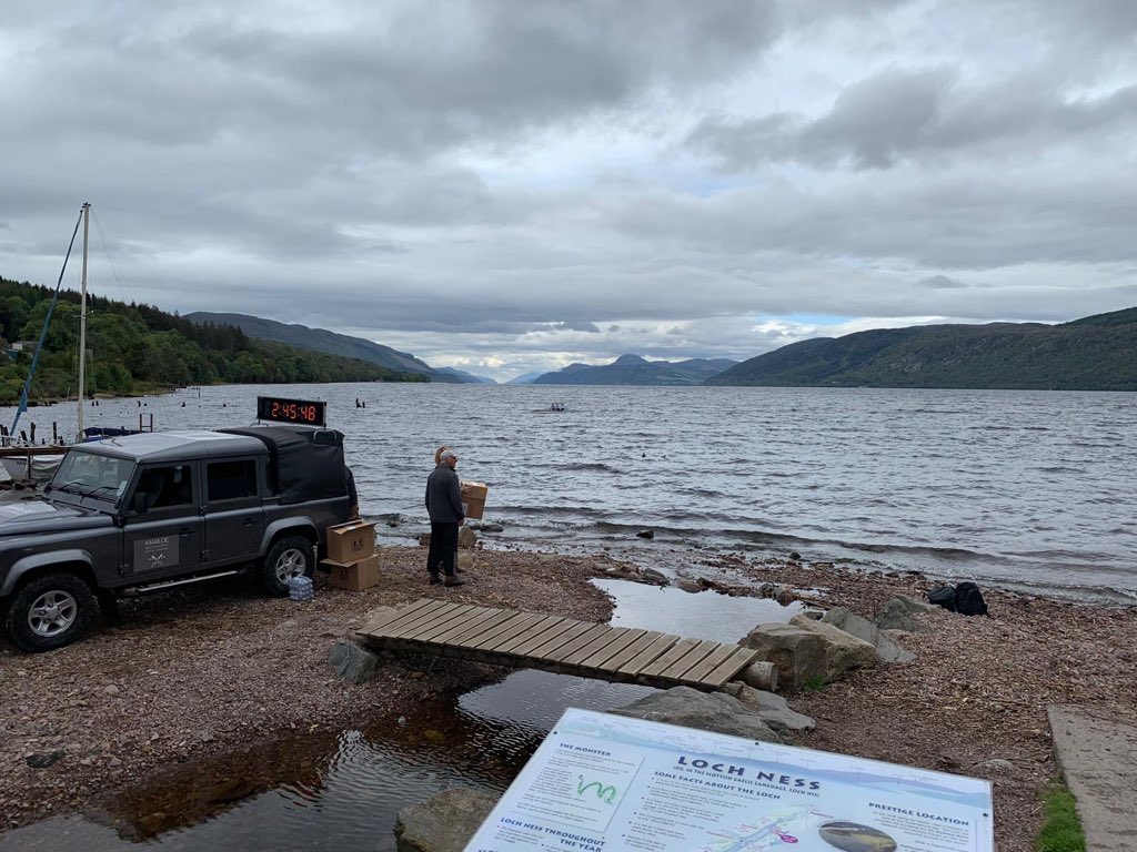 StAndrewBC's tweet photo. And thank you @StirlingRowing for lending your fantastic triple, in which we completed #MonsterTheLoch in a cracking 2h45. We’re not aware that there is a record for a mixed triple on Loch Ness so shall we assume the Jemima has set one!! 🏆 https://t.co/D8n36tXi7o