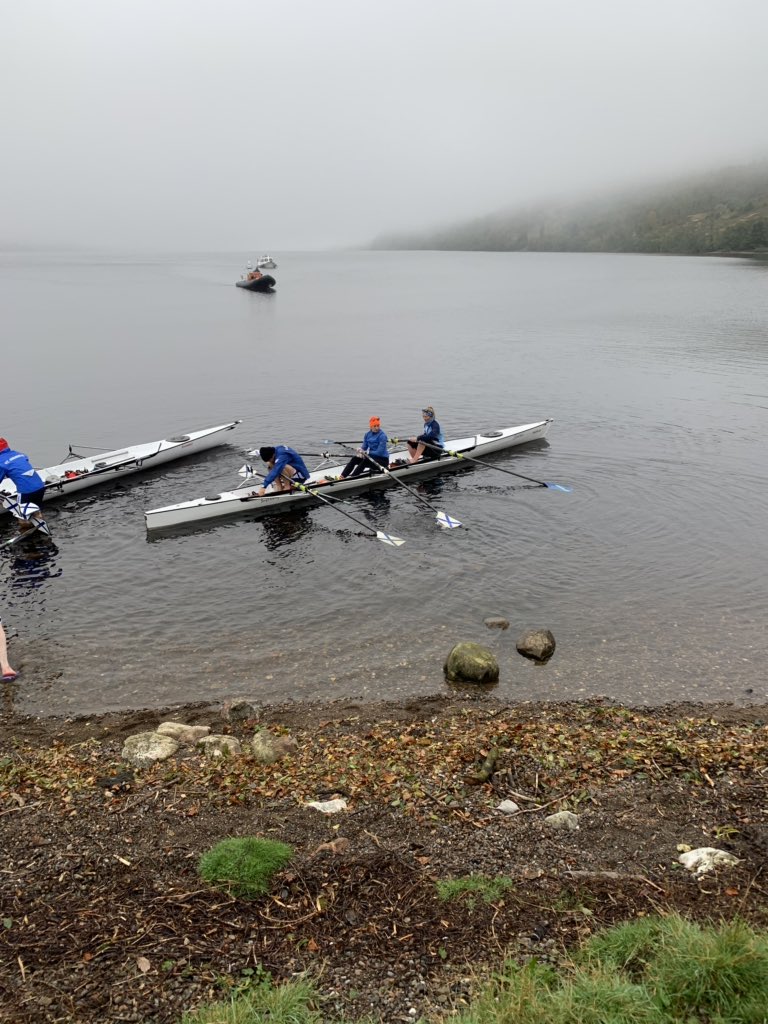 StAndrewBC's tweet photo. And thank you @StirlingRowing for lending your fantastic triple, in which we completed #MonsterTheLoch in a cracking 2h45. We’re not aware that there is a record for a mixed triple on Loch Ness so shall we assume the Jemima has set one!! 🏆 https://t.co/D8n36tXi7o