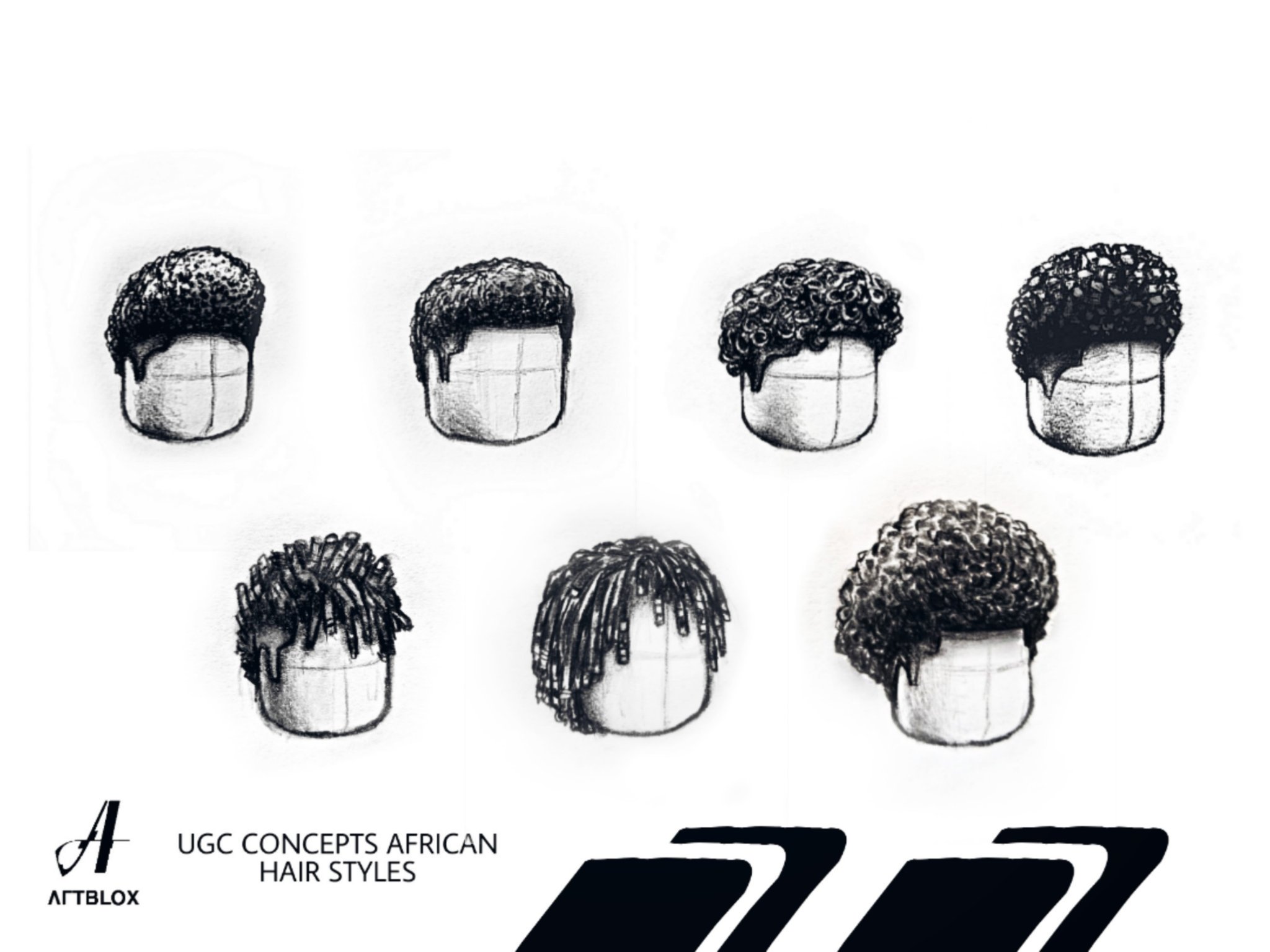 Lgtbloh On Twitter I Drew My Own Ugc Concept Hairs Lol Robloxugc Roblox - boy roblox hair styles