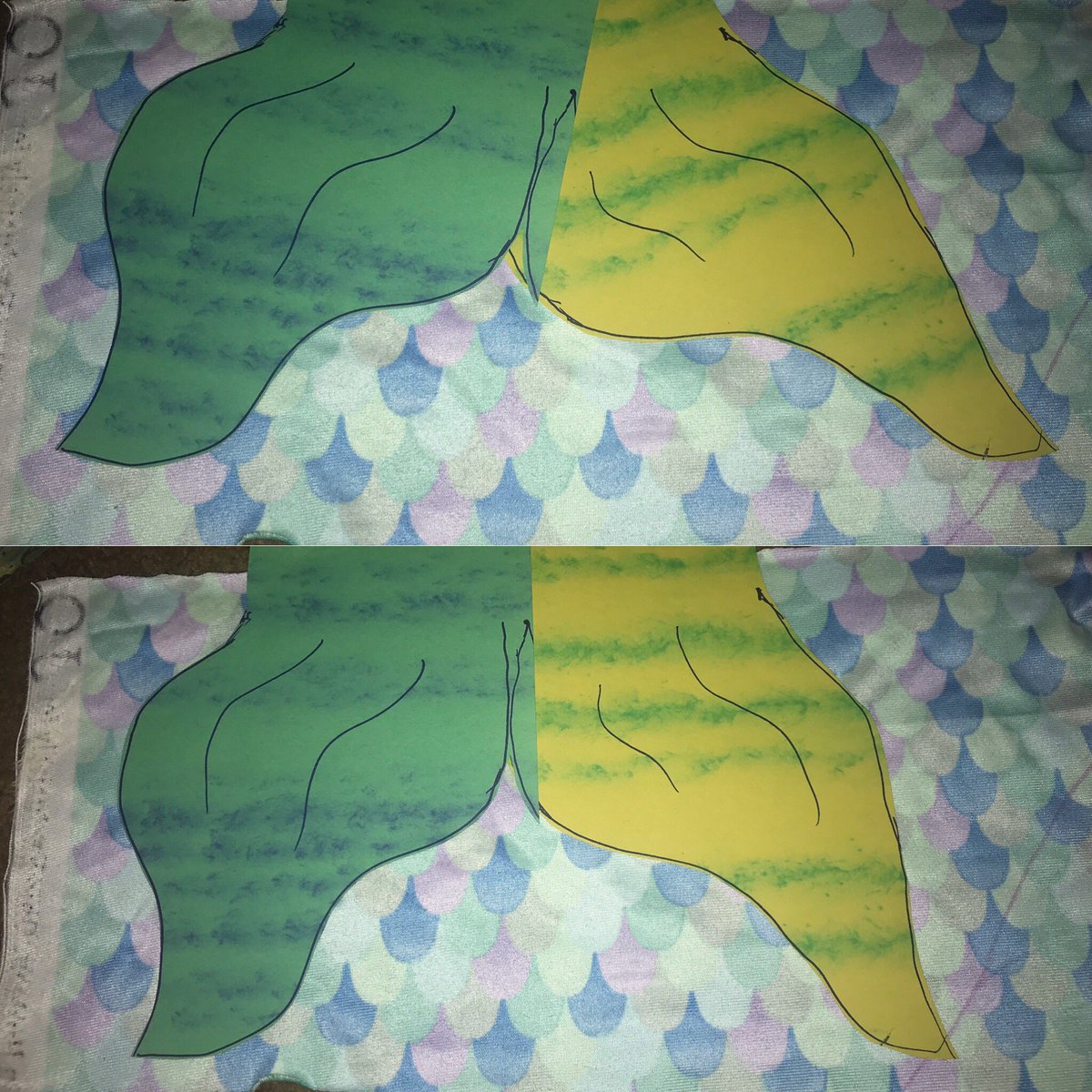 Which fin do y’all like better? I’m making a mermaid.