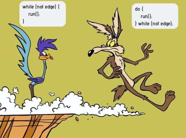 ScottSelikoff's tweet photo. Ever confused about the difference between do/while and while loops? This cartoon sheds some light :)
#java #whiledo #dowhile #while https://t.co/VJLbqcxNE2