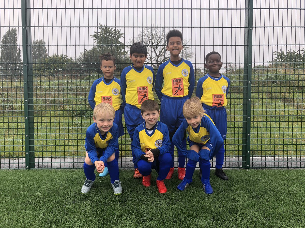 <a href="/OfficialFMRFC/">Fletcher Moss Rangers FC #FMR</a> Fletcher Moss Rosseland U8s wearing their new kit for the first time on a very wet Sunday <a href="/rosselandbk/">Rosseland Ballklubb</a> #FletcherMoss #Rosseland #Football #NewKit #ThankYou