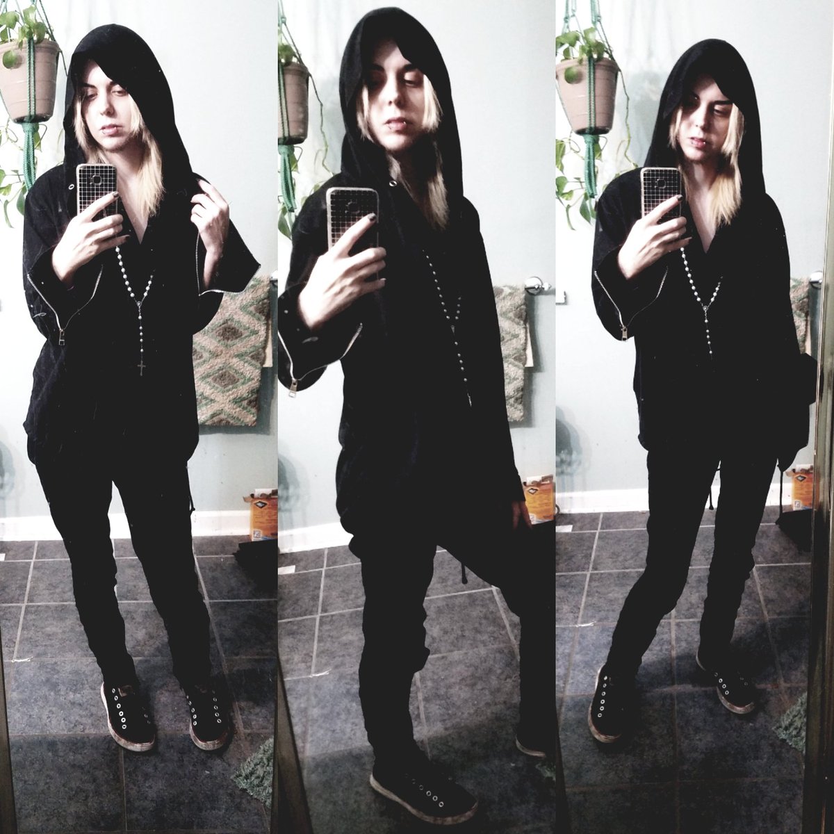 AndroidPriest's tweet photo. Understated #monkpunk looks for medieval reenactment meetup thing on this rainy sleepy sunday
#ootd #ootdfashion #churchpunk #goth #stregafashion https://t.co/FqxRqZhjCu