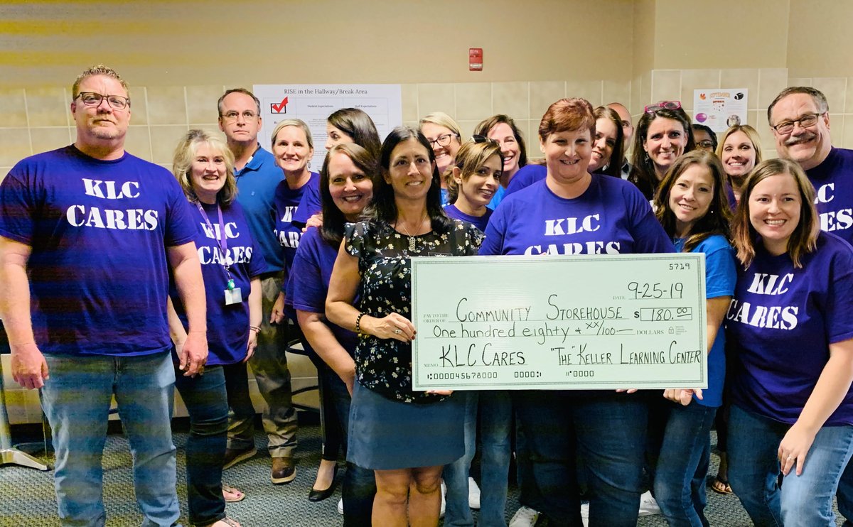 KCC_KISD's tweet photo. Our "KLC Cares" team raised $180 for @cstorehouse this month! #CelebrateKISD #RISEUpKLC #WhatYouDoMatters https://t.co/mJWXt8vNsG