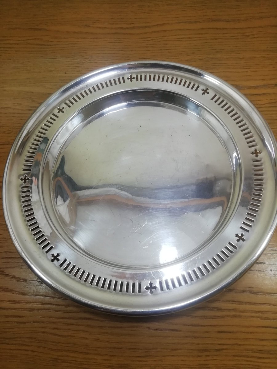 Excited to share the latest addition to my #etsy shop: Vintage Silver plated tray, drinks tray, serving tray, candle tray, display tray/the lemon dog etsy.me/2mb7k10 #housewares #serving #silver #housewarming #newyears #metal #drinkstray #roundtray #silverplate