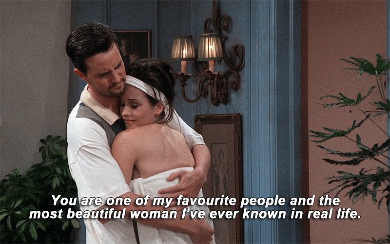 odairannies's tweet photo. the way chandler loved monica without ever taking her for granted -- never settle for anything less than that https://t.co/8OD15r6qKB