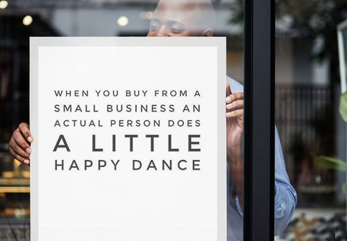 Think.Shop.Buy.Local on Twitter: "When you buy from a small business, an  actual person does a little happy dance. #ShopLocalRVA #HappyDance # smallbusiness https://t.co/dMy96U56Q5" / Twitter