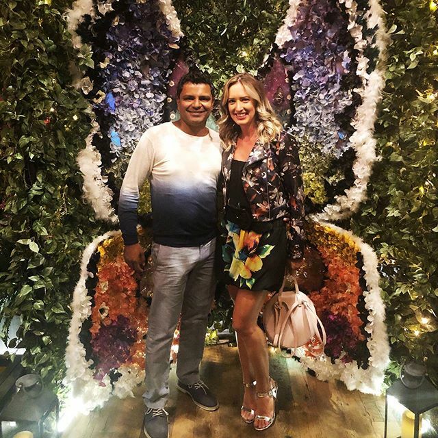 Butterflies! 🦋 .
.
.
#catchvegas #ariahotellasvegas #couplestyle #flowerdress #streetstyle #ootn #stylist #datenightoutfit #fashionblogger #instyle #fashionable #fashionista #vegasstyle