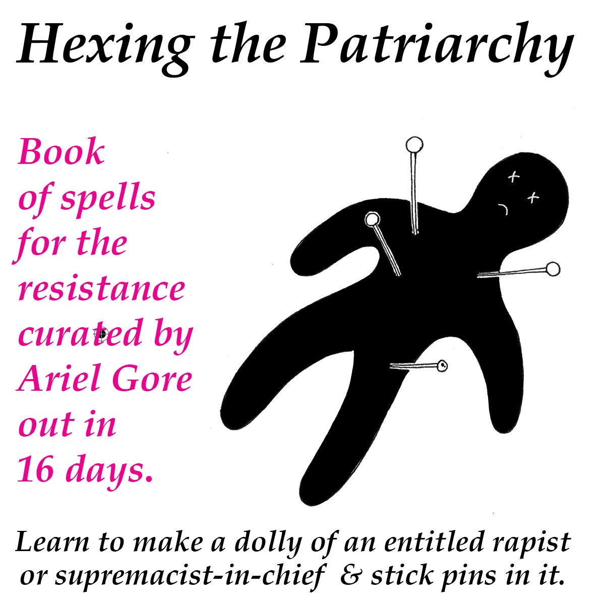 In #hexingthepatriarchy, witches from all over share their tools for smashing the system—for witches young & old, witch-questioning, witch-adjacent, and aspiring witches alike! #ImpeachTrump