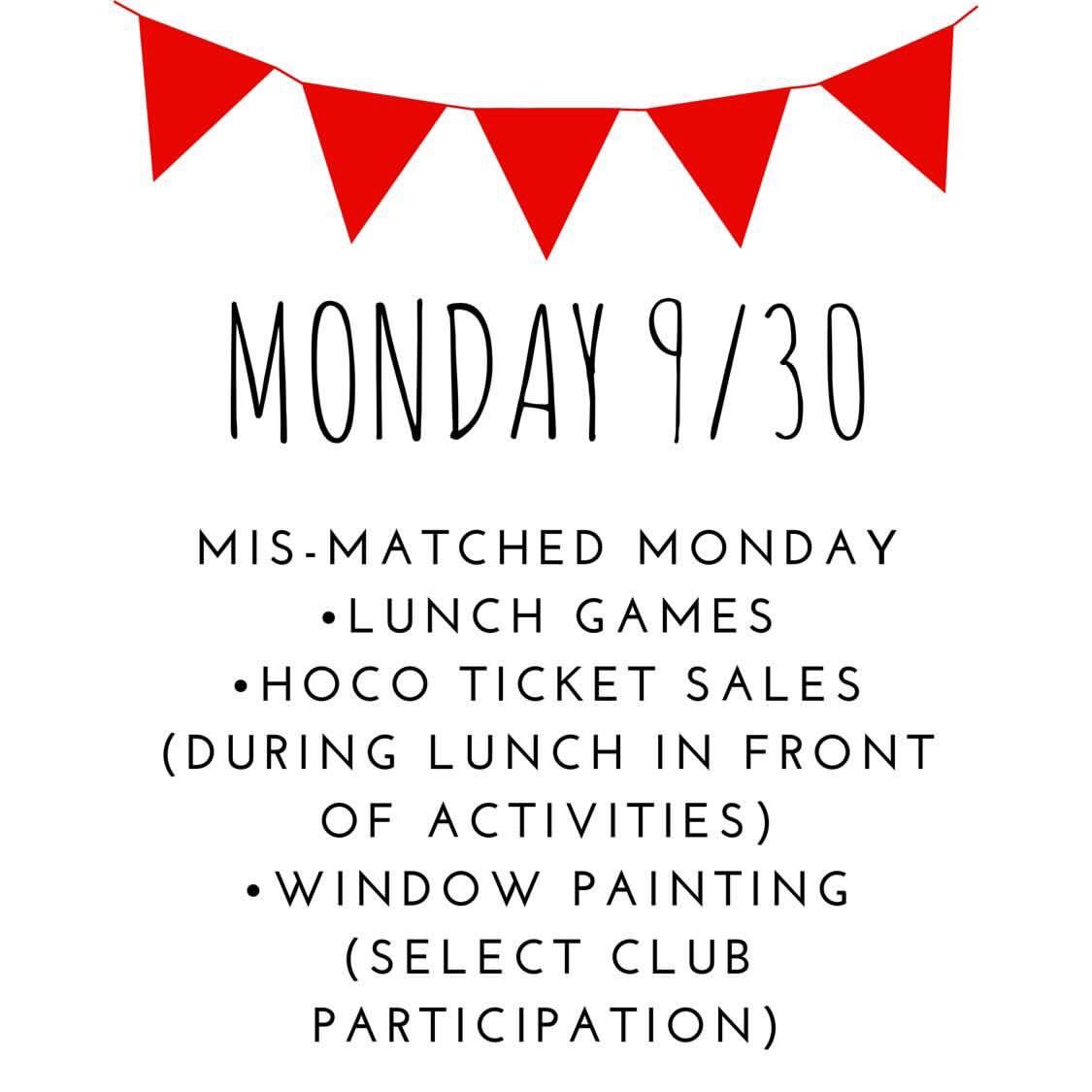 cudasga's tweet photo. homecoming week events https://t.co/xfiptHVXaT
