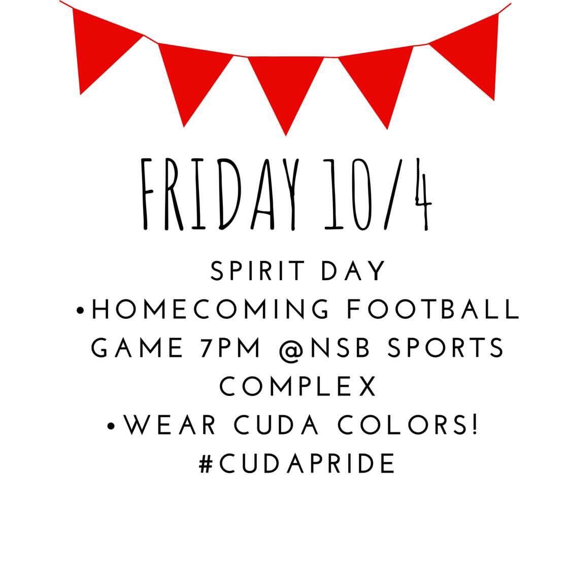 cudasga's tweet photo. homecoming week events https://t.co/aXe2THuVnb