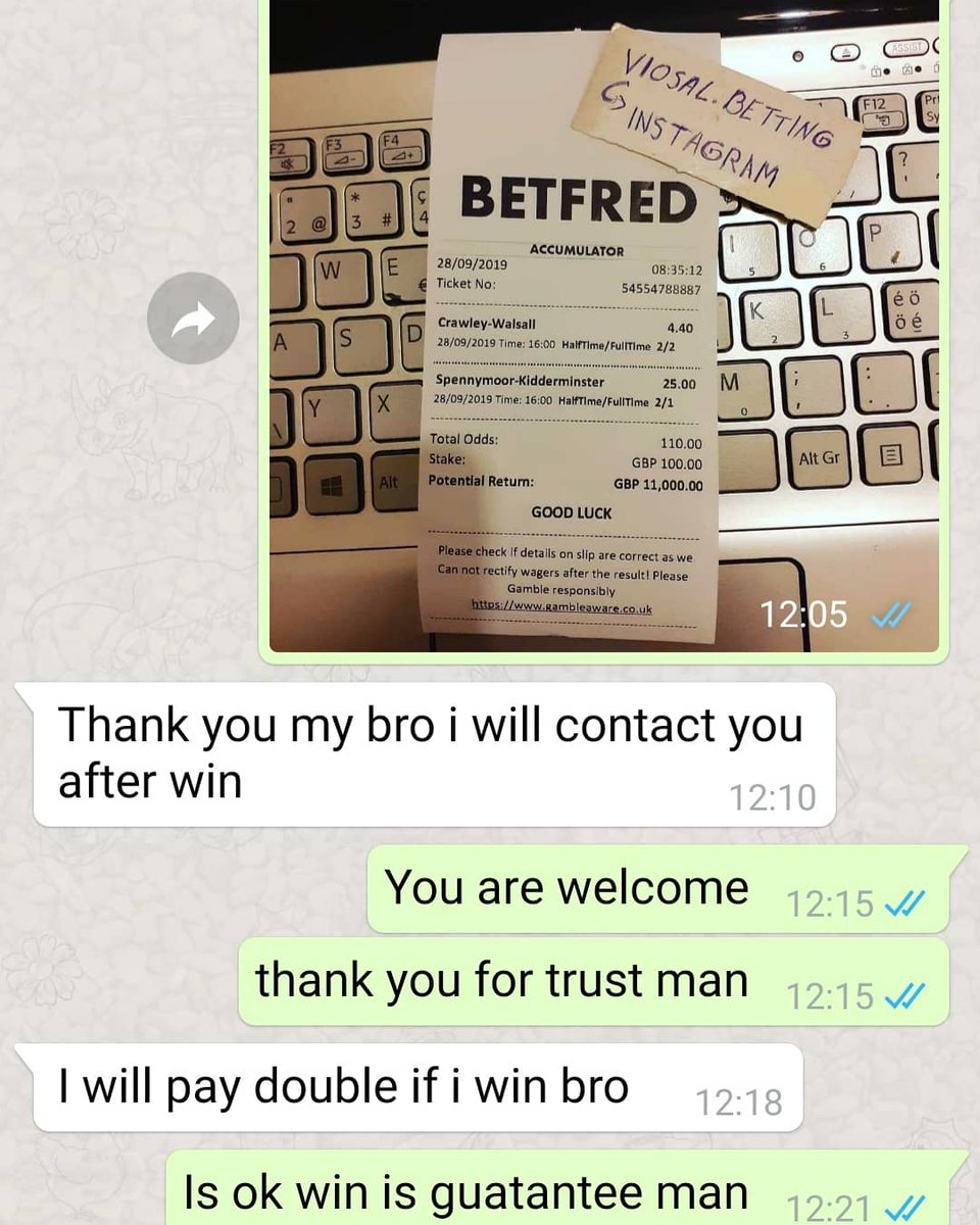 MatchesRoyal's tweet photo. Victory. Let’s make money 
#fixedmatches #bettingtips #betting #bet365 #tipster #inplay #football #bwin #correctscore #winner #moneymaker #fixedmatch #betslip #apuestasdeportivas #manipulated #betfair #tipico #sportwetten #gambling #bitcoin #mixpatlay #ladbrokes https://t.co/lrcNCrDIx9