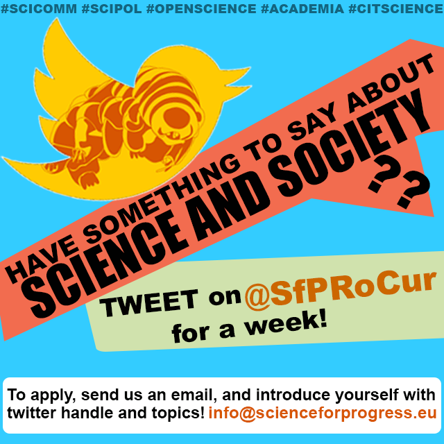 Are you passionate about science &amp; society, or academia? Curate on <a href="/sfprocur/">Looking for curators!</a> for a few days! 

Info: buff.ly/2FLFYWU

Welcome topics inlcude:
#SciComm #OpenScience #CitizenScience #Science #Society #Governance #ClimateAction