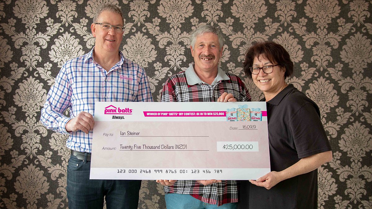 pinkbatts's tweet photo. Congratulations Ian Steiner, the lucky winner of our #DIYinsulation contest. He chose @pinkbatts for his home near Gore. “Choices we made for our house are made with love and comfort in mind.”
Thanks to everyone who entered contest. 
DIY insulation guide https://t.co/7shb5flPN9 https://t.co/30wIyrV1NF