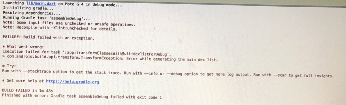 SoftDeveloper's tweet image. #FlutterHelp !!
I can run my #FlutterApp without problems on the iPhone simulator, but I receive this error when I try to run it on a physical Android device.
Any idea?🙏
#Flutter #Flutterdev @r_FlutterDev @FlutterDev #flutterio #FlutterCommunity #Flutterverse #FlutterEurope