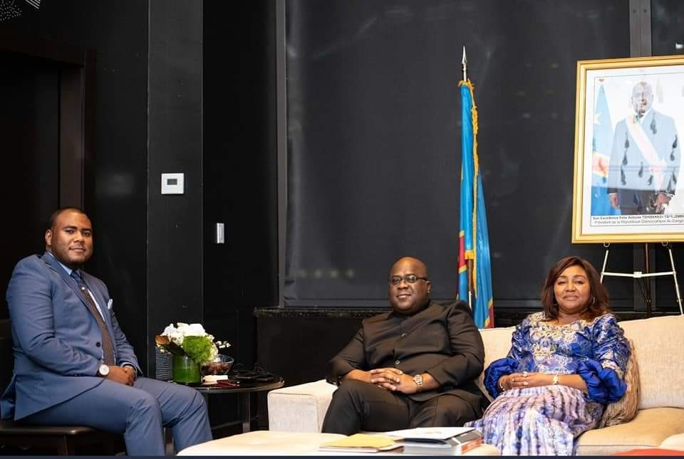 MbongoJack's tweet image. Andy Bemba représentant l'association Libange reçu par le Président Fatshi. Il a aussi sollicité l'intervention du Chef de l'État à propos du conflit de l'héritage Bemba Saolona qui les oppose à leur frère Jean-Pierre Bemba qui veut tout ravir.