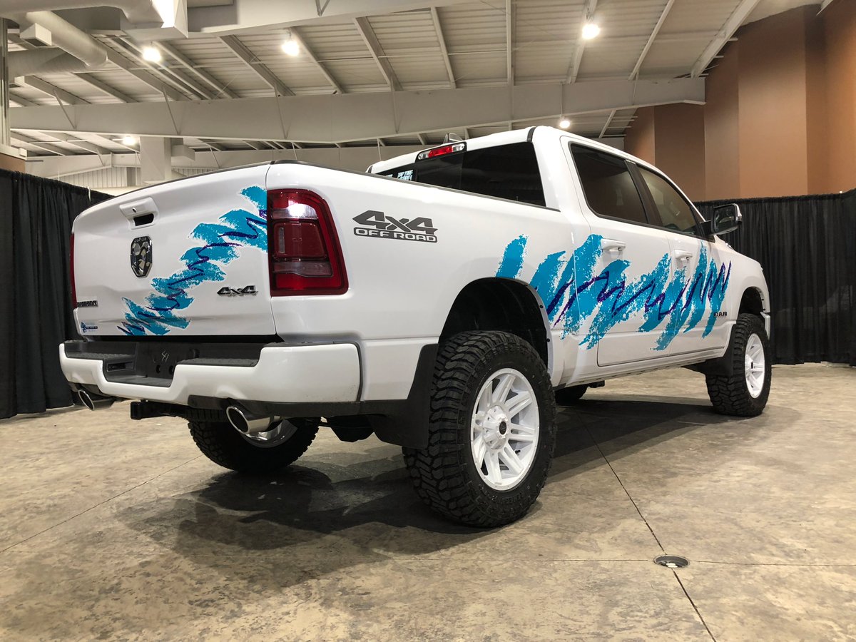 AdventureCJDR's tweet photo. Would you drive this 90s themed Ram Truck? https://t.co/rFHbD0sT0I