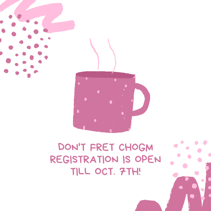 chogmontherock's tweet photo. Procrastinating registering for CHOGM? Thats okay! Registration is now open till Oct. 7th
Visit https://t.co/M72DVnb4OB for more https://t.co/7x2sjGGc5A