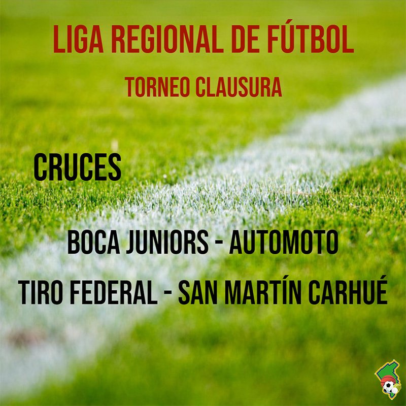 #Fútbol #LRF #Cruces #Semifinales