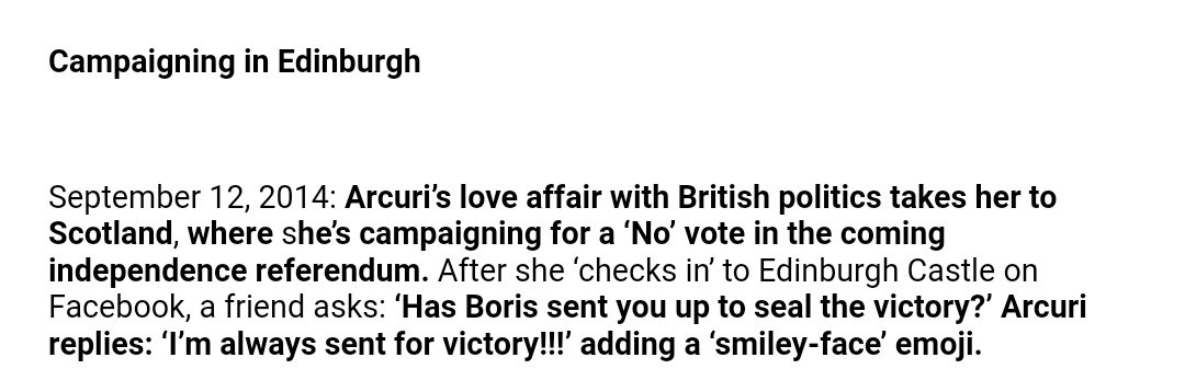 Not satisfied with meddling in Spaffwaffle's bid to become mayor for a second term, Jennifer Arcuri had to fix it for Alba, ensuring those recalcitrant Scots didn't put up a Trumpian pre-fab wall along Hadrian's Roman defences.