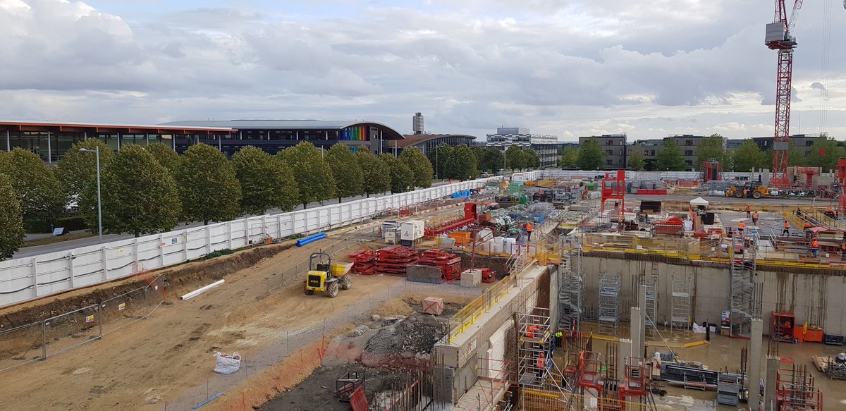 WilsonCambridge's tweet photo. An great opportunity to see the work at Cavendish III site in West Cambridge Site with special thanks to @CFCICambridge and the project team @BouyguesUK and some interesting engineering https://t.co/TdNflTN9pA